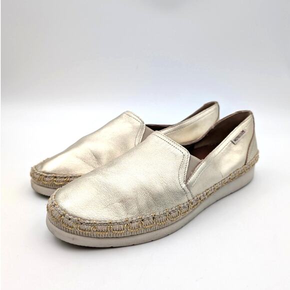 Mephisto Valina Slip-On Sneaker Shoes Round Toe Women's Gold Size US10 EU41 - Picture 1 of 8